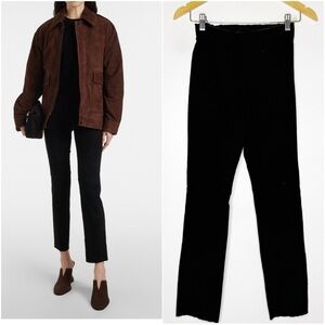 Stouls Paris Jacky Black Suede Pull on Skinny Pants Size XS